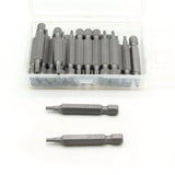 TMAX 25 pc T10H Tamper Proof Security Torx 6 point 2 Inch Screwdriver Insert Bits