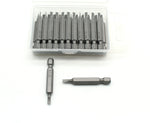 TMAX 25 pc 1/8 Inch Slotted Flat Head 2 Inch Impact Ready Screwdriver Insert Bits