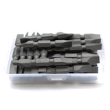 TMAX 25 pc 1/4" Slotted  Flat Double Ended Screwdriver Insert Bits