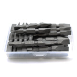 TMAX 25 pc 1/4" Slotted  Flat Double Ended Screwdriver Insert Bits