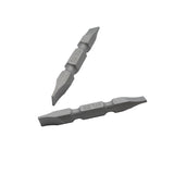 TMAX 25 pc 1/4" Slotted  Flat Double Ended Screwdriver Insert Bits