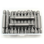 TMAX 25pc 1/8" Hex 2 Inch (50mm) Screwdriver Insert Bits