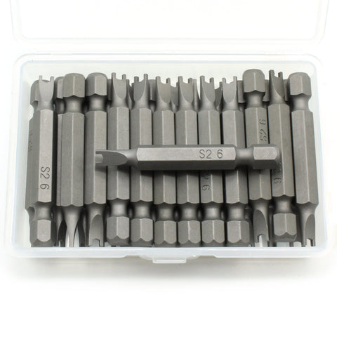 TMAX 25 pc Spanner #6 2-Inch (50mm) Screwdriver Insert Bits