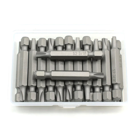 TMAX 25 pc Clutch 3/16" 2 Inch (50mm) Screwdriver Insert Bits