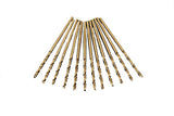 TEMO 12 pc 1/16" Cobalt 135-Degree Jobber Drill Bit 1-2/3" Total Length, 3/4" Working Length