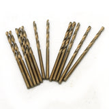TEMO 12 pc 3/32" Cobalt 135-Degree Jobber Drill Bit 2-1/4" Total Length, 1-1/4" Working Length