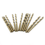 TEMO 12 pc 7/32" Cobalt 135-Degree Jobber Drill Bit 3-3/4" Total Length, 2-1/2" Working Length