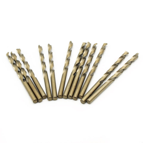 TEMO 12 pc 7/32 inch Cobalt 135-Degree Jobber Drill Bit 6 inch Length