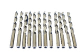 TEMO 12 pc 19/64 inch Cobalt 135-Degree Jobber Drill Bit 4.5 Inch Length