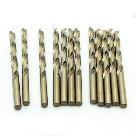 TEMO 12 pc 5/16 Inch Cobalt 135 Degree Jobber Drill Bit 4.5 Inch Length