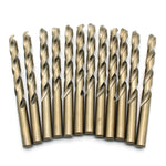 TEMO 12p 23/64 inch Cobalt Bits 135-Degree Jobber Drill Bit Set 8 inch