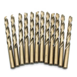 TEMO 12 pc 23/64" Cobalt 135-Degree Jobber Drill Bit 4-3/4" Total Length, 3-1/2" Working Length
