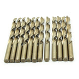 TEMO 12pc 25/64 inch Cobalt 135-Degree Jobber Drill Bit 8 inch Length