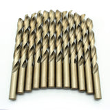 TEMO 12 pc 7/16 inch Cobalt 135-Degree Jobber Drill Bit 9 inch Length