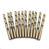 TEMO 12 pc 7/16 inch Cobalt 135-Degree Jobber Drill Bit 5.5 Inch Length
