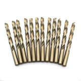 TEMO 12 pc 7/16 inch Cobalt 135-Degree Jobber Drill Bit 9 inch Length