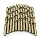 TEMO 12 pc 29/64 inch Cobalt 135-Degree Jobber Drill Bit 8 inch Length