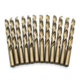 TEMO 12 pc 29/64" Cobalt 135-Degree Jobber Drill Bit 5-1/2" Total Length, 4-1/2" Working Length