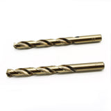 TEMO 12 pc 15/32" Cobalt 135-Degree Jobber Drill Bit 5-3/4" Total Length, 4-1/2" Working Length
