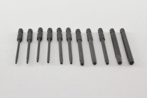 TEMO 11 Piece Torx Set T6-T40 round shank 1/4 Inch Hex End 3 Inch Length