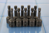 TMAX 10 pc 7/16" S2 Steel Magnetic Impact Ready Nut Driver Set 1/4" Shank