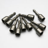 TMAX 10 pc 7/16" S2 Steel Magnetic Impact Ready Nut Driver Set 1/4" Shank