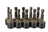 TMAX 10pc Impact Ready 1/2 inch (13mm) Magnetic Nutsetter Set