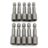 TMAX 10 pc Impact Ready 1/4 Inch Magnetic Nutsetter Set 1/4 Inch Shank