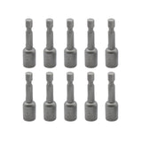 TMAX 10 pc 5/16" S2 Steel Magnetic Impact Ready Nut Driver Set 1/4" Shank