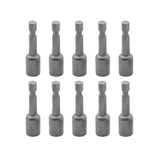 TMAX 10 pc 5/16" S2 Steel Magnetic Impact Ready Nut Driver Set 1/4" Shank