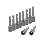 TMAX 10 pc 5/16" S2 Steel Magnetic Impact Ready Nut Driver Set 1/4" Shank