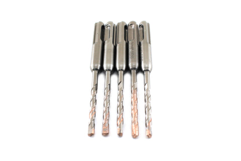 TMAX 5 pc SDS-Plus Rotary Hammer Drill Bit Set (3/16 x 2 x 4 Inch) Carbide Tipped  for Drilling Through Concrete, Cement, Stone, Brick, Ceramic Pots