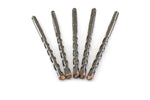 TMAX 5 pc SDS-Plus Rotary Hammer Drill Bit Set (3/8 x 4 x 6 Inch) Carbide Tipped  for Drilling Through Concrete, Cement, Stone, Brick, Ceramic Pots