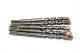 TMAX 5 pc SDS-Plus Rotary Hammer Drill Bit Set (1/2 x 4 x 6 Inch) Carbide Tipped  for Drilling Through Concrete, Cement, Stone, Brick, Ceramic Pots