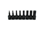 TEMO 8 pc Spline Set M4-M16 2 Inch Long Impact Socket Bit 3/8 Inch Drive