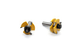 TMAX 2 pc Tongue & Groove Router Bit Set 1/2" Shank Wood Milling Cutter