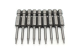 TMAX 10 pc T6 Torx Star Reduced Round Shank Screwdriver Insert Bit