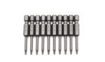 TMAX 10p T7 Torx Star Reduced Round Shank Screwdriver Insert Bit