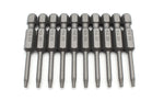 TMAX 10p T8 Torx Star Reduced Round Shank Screwdriver Insert Bit