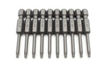 TEMO 10 Pieces T8 Torx Star Head Screwdriver Bit Set, S2 Steel 8 Point T-8 Reduced Round Shaft Screwdriver Insert Bits Hex Shank