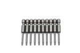 TMAX 10p T9 Torx Star Reduced Round Shank Screwdriver Insert Bit