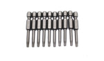 TMAX 10p T15 Torx Star Reduced Round Shank Screwdriver Insert Bit