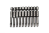 TMAX 10 pc T25 Torx Star Reduced Round Shank Screwdriver Insert Bit