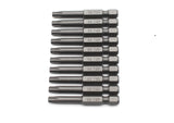 TMAX 10 pc T25 Torx Star Reduced Round Shank Screwdriver Insert Bit