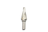 TEMO M35 Cobalt Spiral Flute Type Step Drill, 9 Size from 1/4 Inch To 3/4 Inch, 3/8 Inch Shank