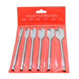 TMAX 6 pc Heavy Duty Spade Drill Bit Set 3/8 Inch To 1 Inch 