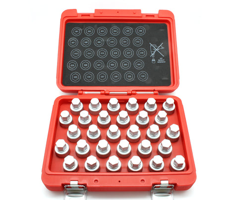 TMAX 30 pc Anti-Theft Wheel Lug Nut Removal Socket Key for Mercedes Benz