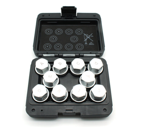 TMAX 20 pcc Anti-Theft Wheel Lug Nut Removal Socket Key for Land Rover