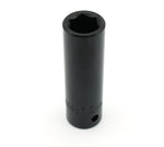 TEMO 15mm (19/32 Inch) Cr-V 6-Point 1/2" Drive Impact Deep Socket