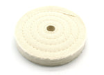 TEMO 6 Inch 3/4 Inch Center Hole 80 Ply Spiral Sewn Buffing and Polishing Wheel Extra Thick